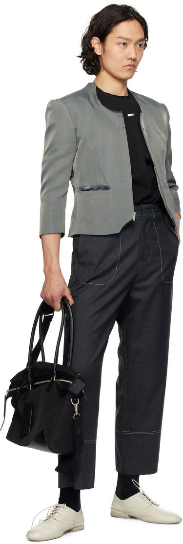 Housut ADER ERROR ADER error Product. 81 Pinstripe Cropped Trousers Harmaa | BO01SSSA0204GR, 3