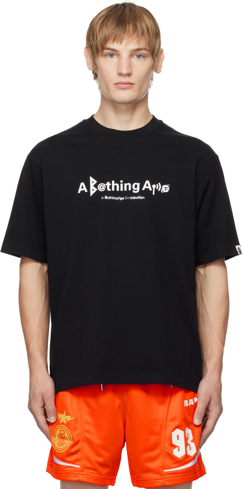 T-paita BAPE Symbol Logo Black T-Shirt Musta | 001TEK801310M
