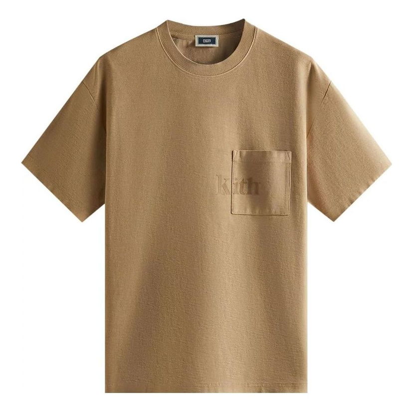 T-paita KITH Quinn Pocket T-Shirt Ruskea | KHM030945-218