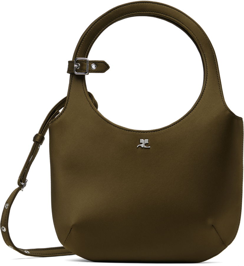 Olkalaukku Courrèges Courrèges Holy Satin Shoulder Bag Vihreä | 225GSA102PL0084