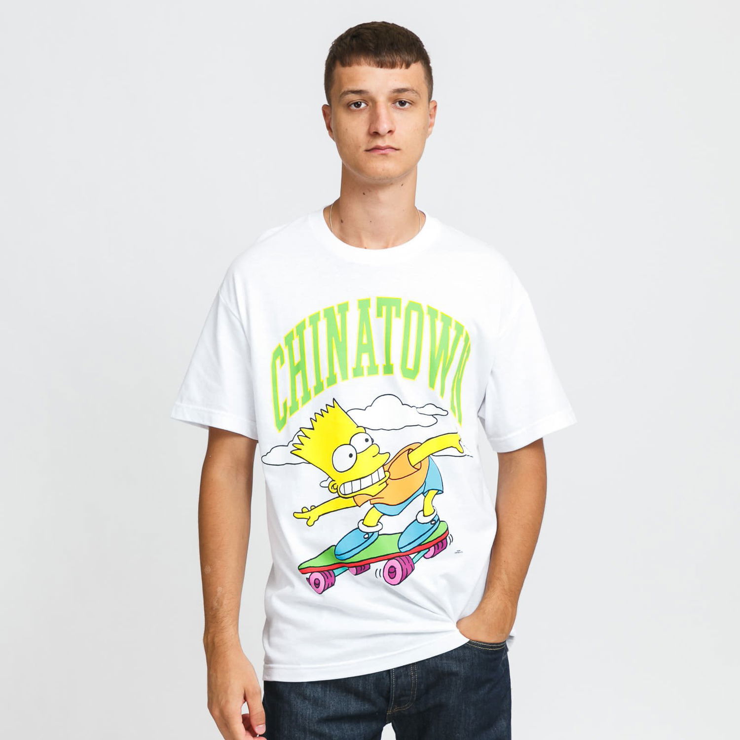 T-paita MARKET The Simpsons Cowabunga Arc Tee Valkoinen | CTM1990345 / 1201, 0
