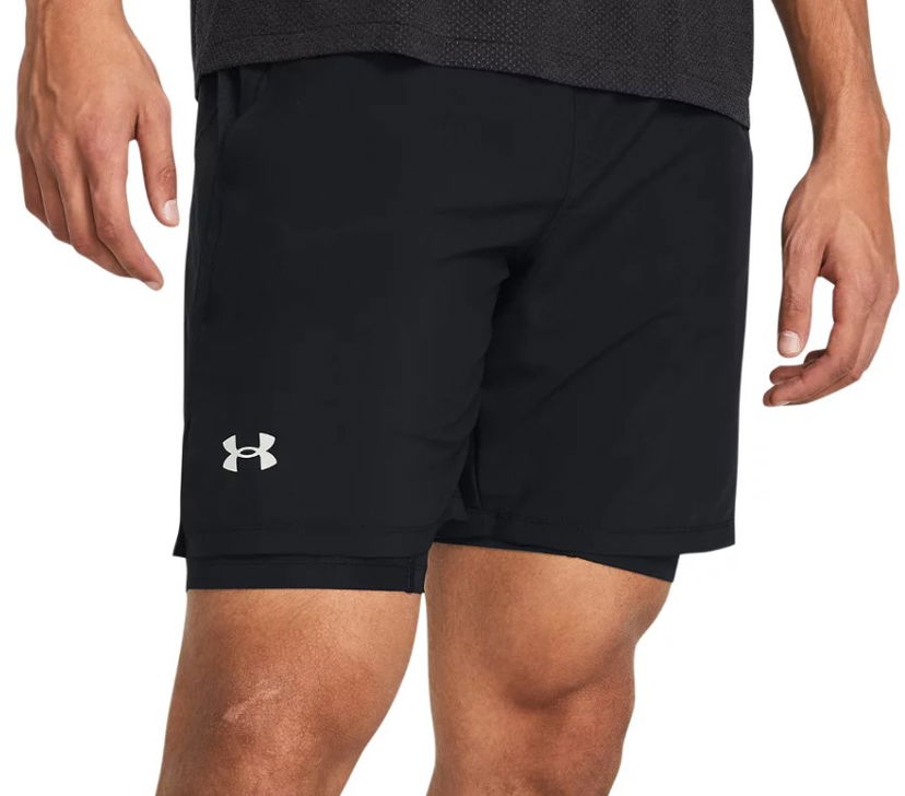 Shortsit Under Armour UA LAUNCH 7'' 2-IN-1 SHORTS-BLK Musta | 1382641-001