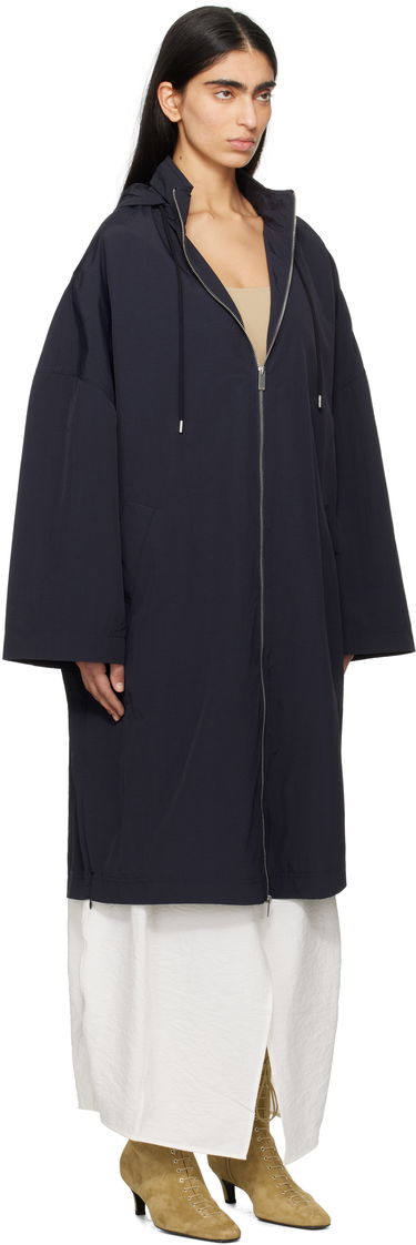 Tuulitakki TOTEME TOTEME Windbreaker Hooded Coat Tummansininen | 252-WRO0172-FB0367, 1