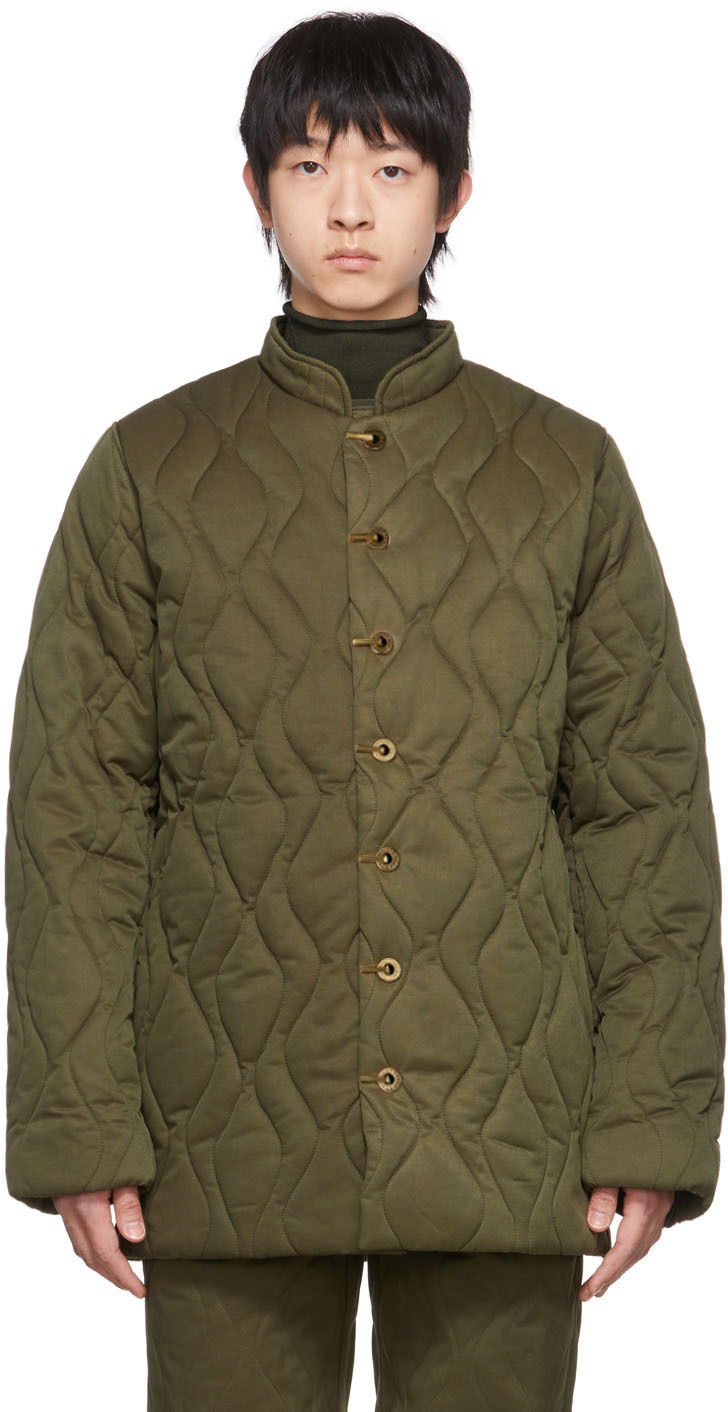Puffer takki Dion Lee Dion Lee Wave Quilted Liner Jacket Vihreä | C6006R22
