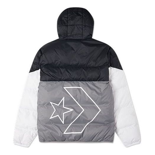 Puffer takki Converse Hooded Down Jacket Harmaa | 10023695-A02