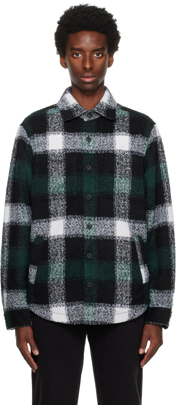 Paita BOSS Oversized Plaid Button-Up Shirt Vihreä | 50502103