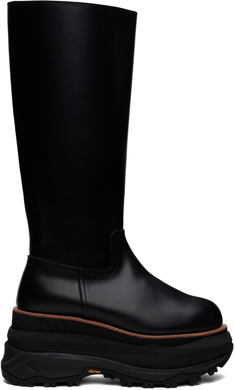 Vaatteet sacai sacai Long Tall Boots Musta | 24-07474