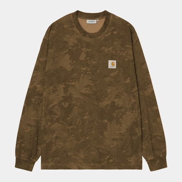 T-paita Carhartt WIP Carhartt WIP Long Sleeve Camo Combi T-Shirt Ruskea | I035858_9, 3