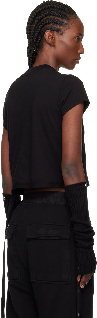 Crop top Rick Owens DRKSHDW Concordians Cropped Small Level T-shirt Musta | DS02E7207 RNEP3, 2