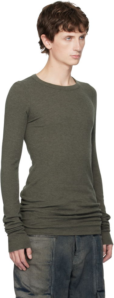 T-paita Rick Owens Rick Owens Concordians Ribbed Long-Sleeve T-Shirt Harmaa | RU02E1250 RJR, 4