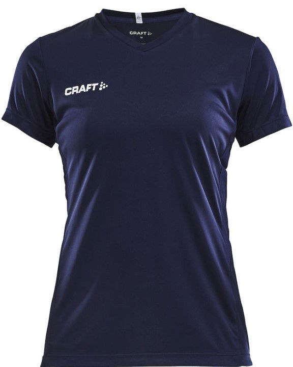 T-paita Craft Solid Jersey V-Neck T-Shirt Tummansininen | 1905566-1390