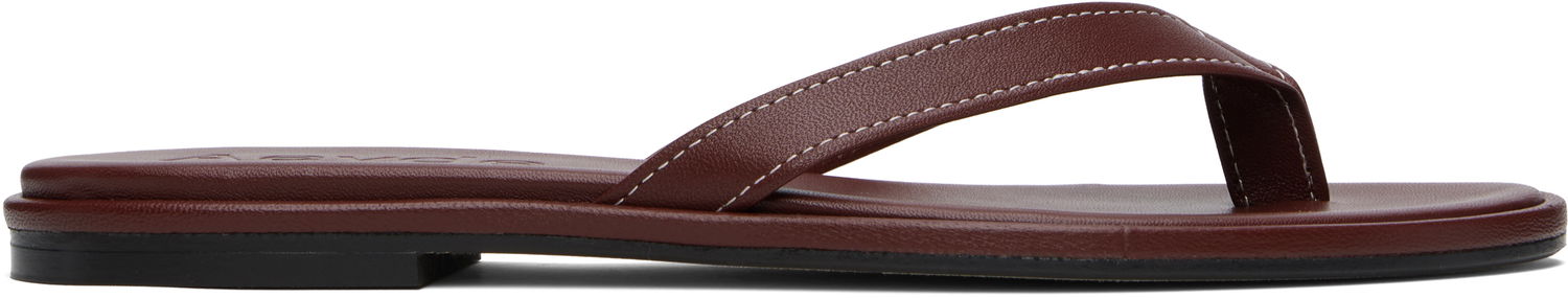 Asusteet Aeyde Aeyde Melody Leather Toe-Post Flip-Flops Ruskea | A11-FS-FDMR08FL191-SS25-955-007, 0