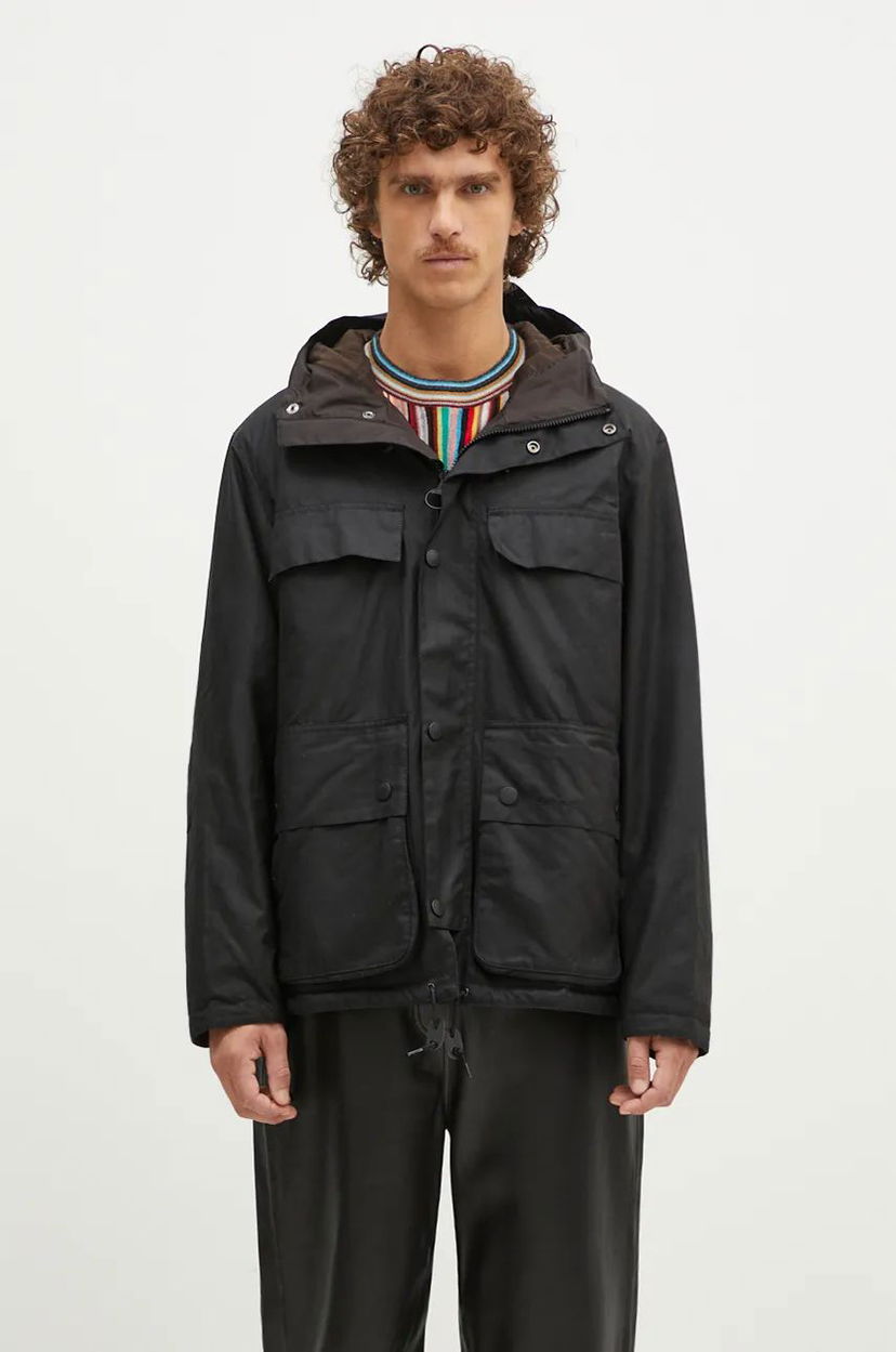 Parka Barbour Durham Wax Jacket Musta | MWX2332