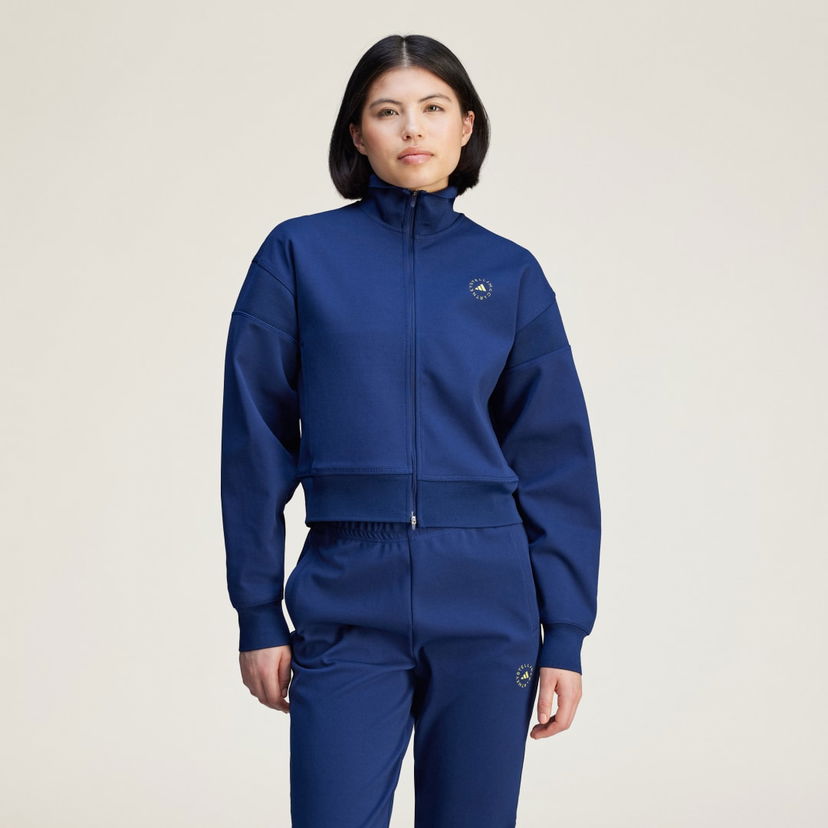 Huppari adidas Performance adidas by Stella McCartney Knitted Jacket Tummansininen | JF8515