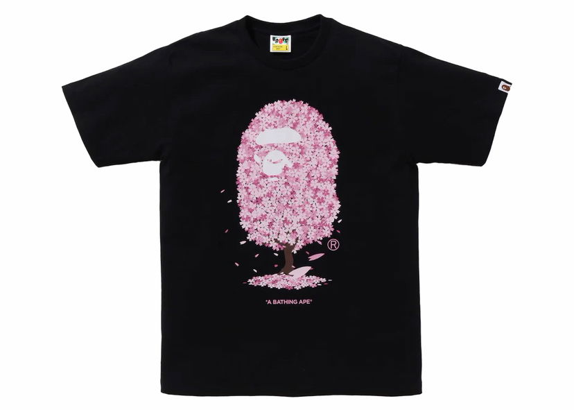 T-paita BAPE BAPE Sakura Tee (SS24) Black Musta | 1K22-110-036