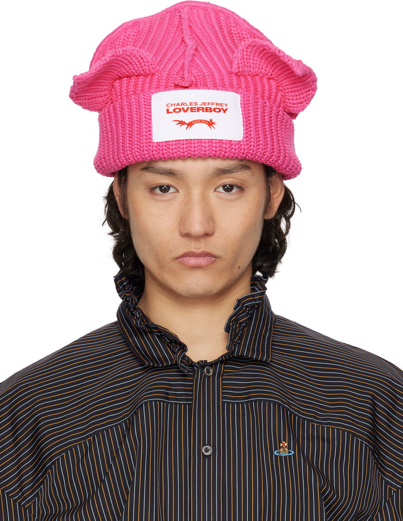 Pipo Charles Jeffrey Loverboy Charles Jeffrey LOVERBOY Chunky Ears Beanie Vaaleanpunainen | 54130305