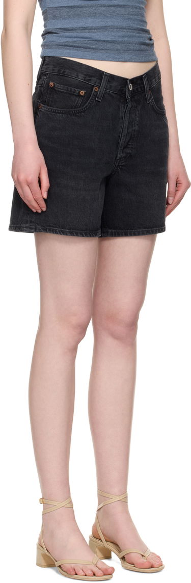 Shortsit AGOLDE AGOLDE V-Waist Denim Shorts Musta | A225-1157, 1