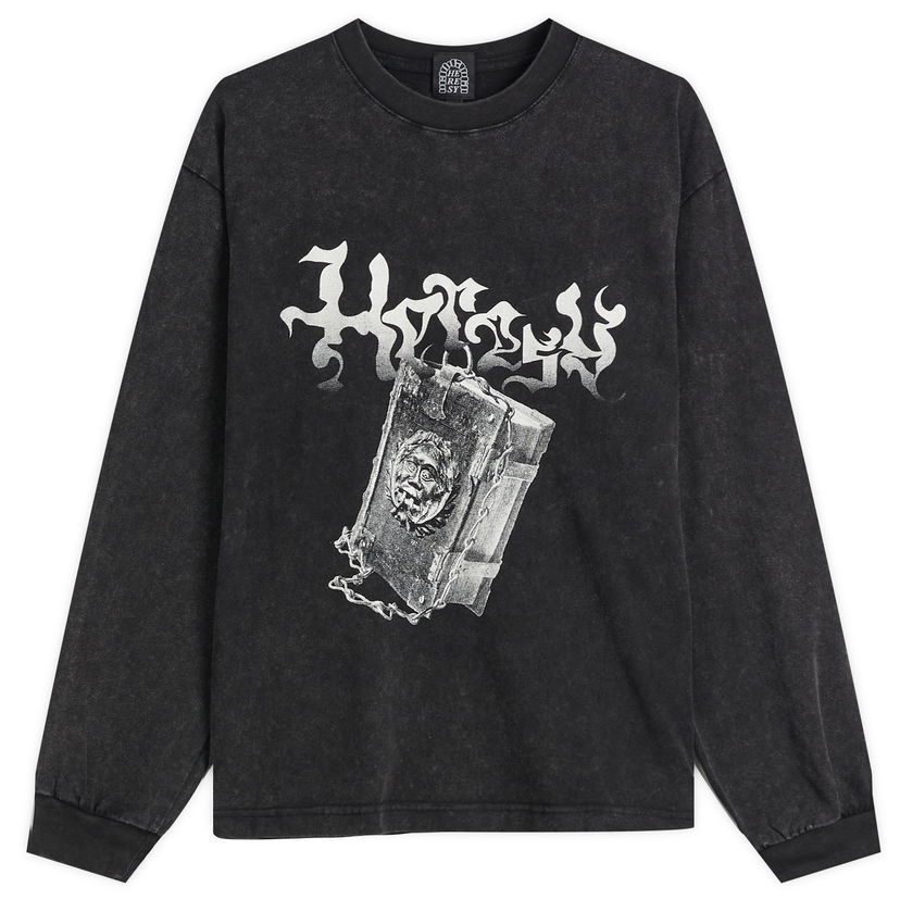 T-paita Heresy Heresy Tome Graphic Longsleeve T-Shirt Musta | HSS25-T09A
