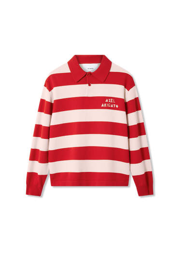 Villapaita AXEL ARIGATO Frey Striped Knit Polo Sweater Monivärinen | A3315004, 1