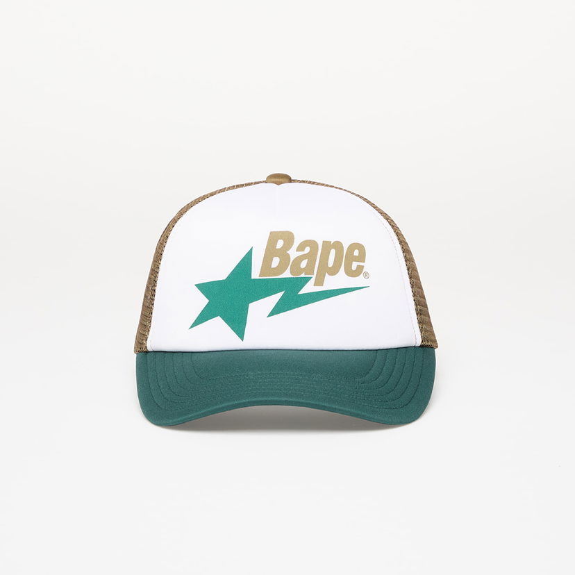 Korkki BAPE A BATHING APE Bape Sta Mesh Cap Valkoinen | 001CPL301006MGRN
