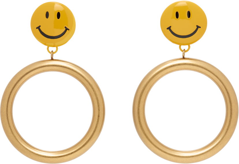 Korvakorut Moschino Moschino Smiley Face Drop Earrings Keltainen | 25171A913784091607