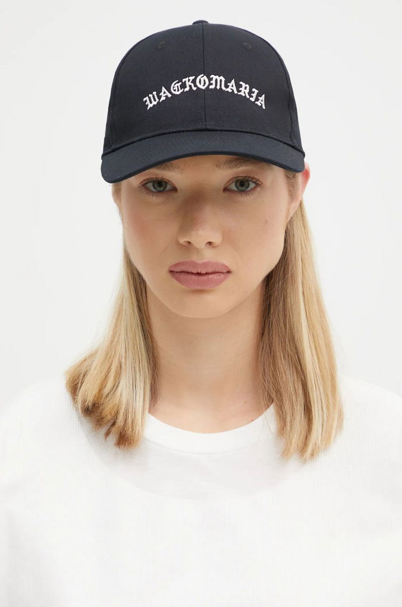 Korkki WACKO MARIA 6 Panel Cap Musta | 24FW.WMA.CP06