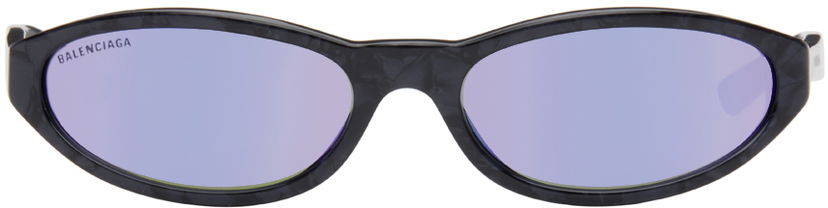Aurinkolasit Balenciaga Purple Neo Round Sunglasses Musta | BB0007S-011