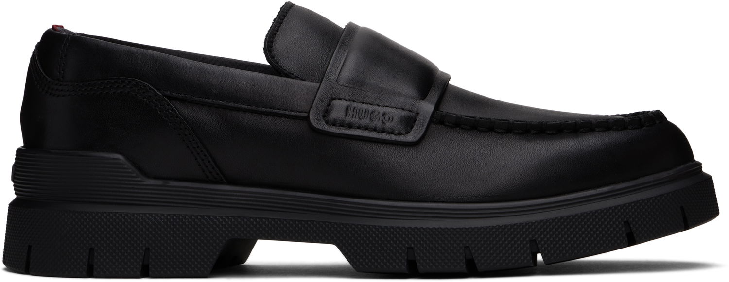 Tennarit ja kengät BOSS Hugo Double Stitching Loafers Musta | 50536158, 0