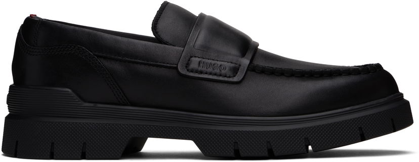 Tennarit ja kengät BOSS Hugo Double Stitching Loafers Musta | 50536158