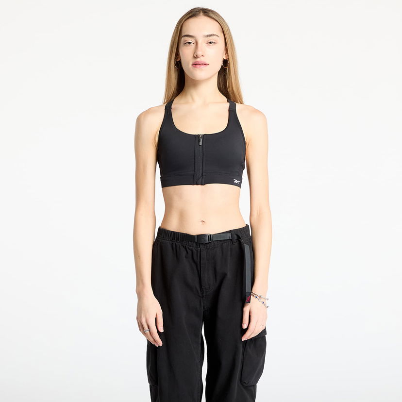Rintaliivit Reebok Reebok Lux Front-Zip High Bralet Musta | 100214818