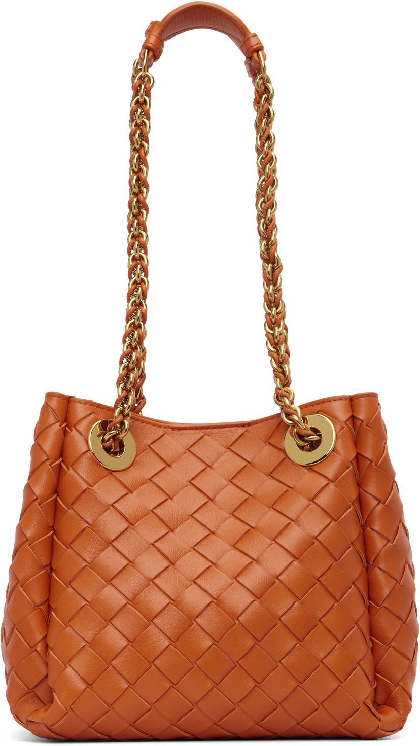 Käsilaukku Bottega Veneta Bottega Veneta Small Parachute Chain Bag Oranssi | 817175 V4SC5