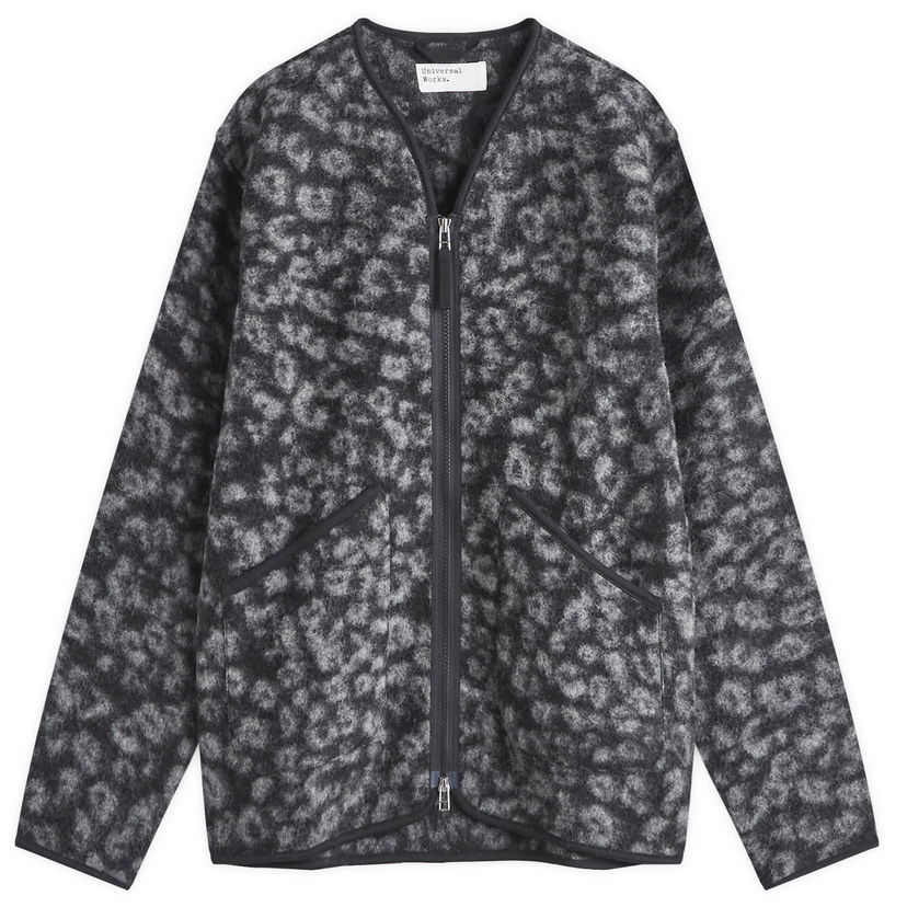 Takki Universal Works Wool Fleece Liner Jacket, Size Large Harmaa | P31200-BCH