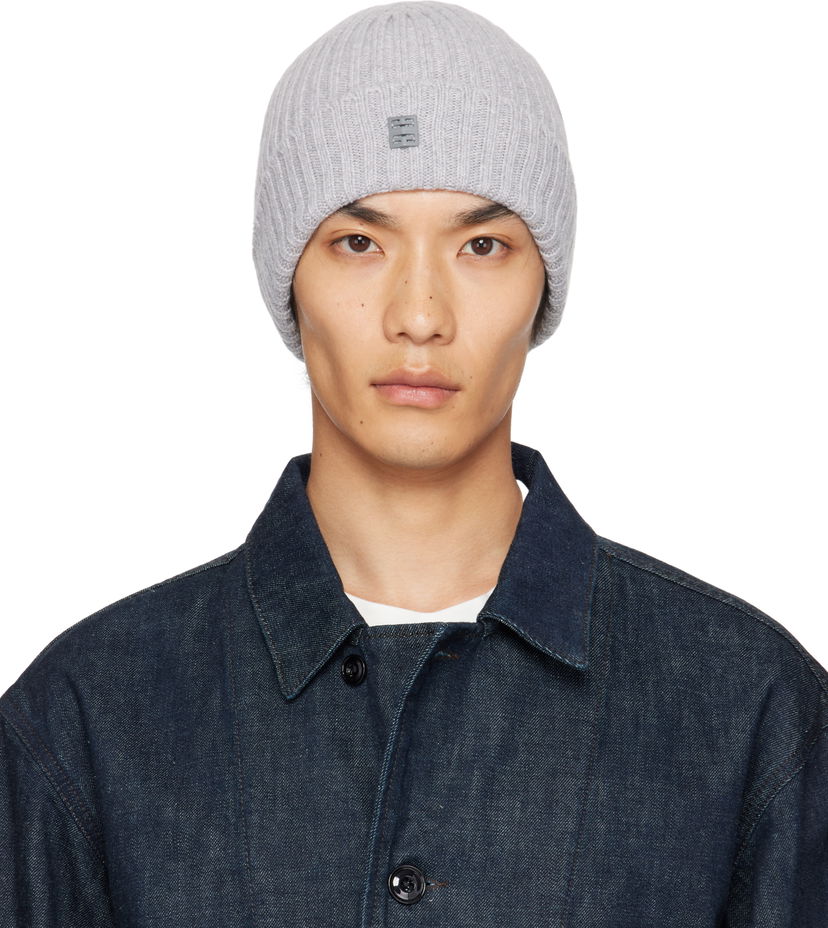 Pipo Givenchy Givenchy Ribbed Beanie Harmaa | 710003976002-U7933