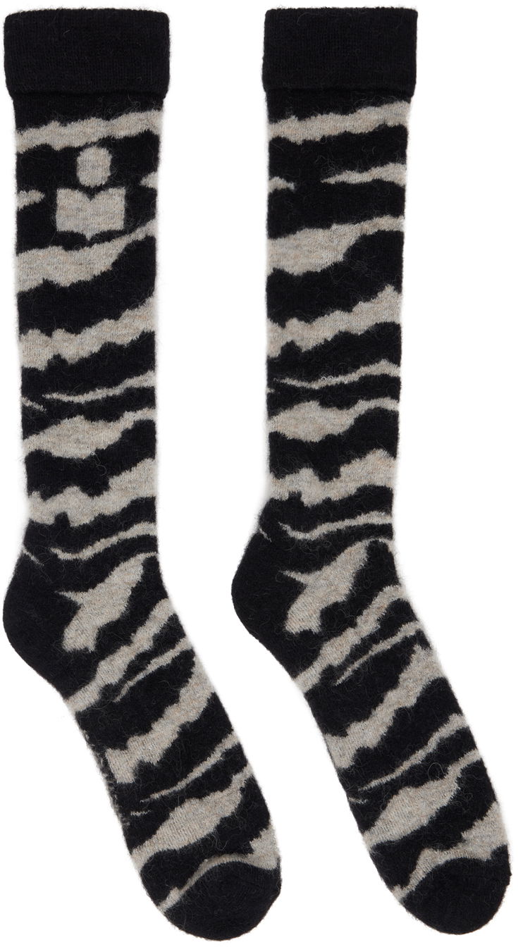 Sukat ISABEL MARANT Shona Socks Musta | CT053JFA-B3C12A