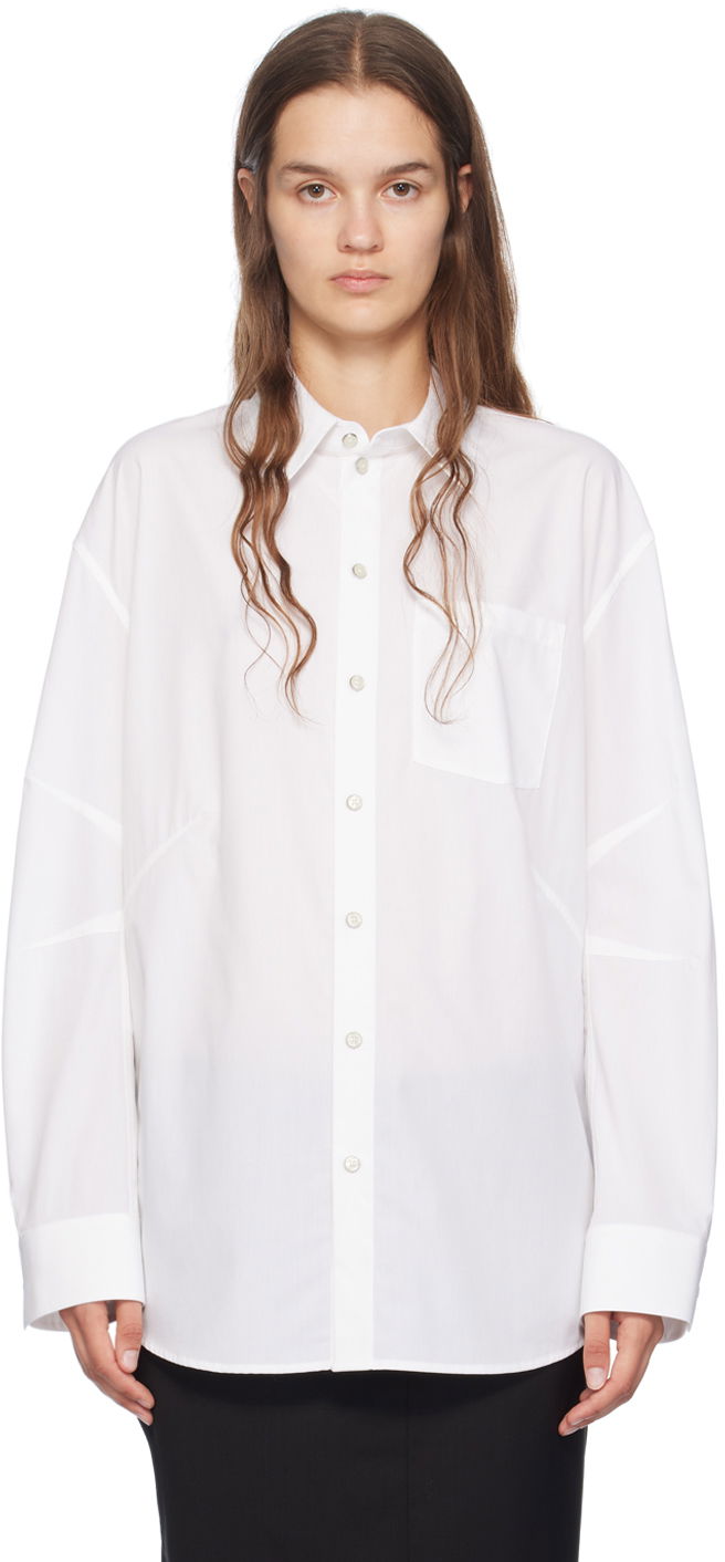 Paita Helmut Lang Helmut Lang Apex Women's Blouse Valkoinen | O06HW599