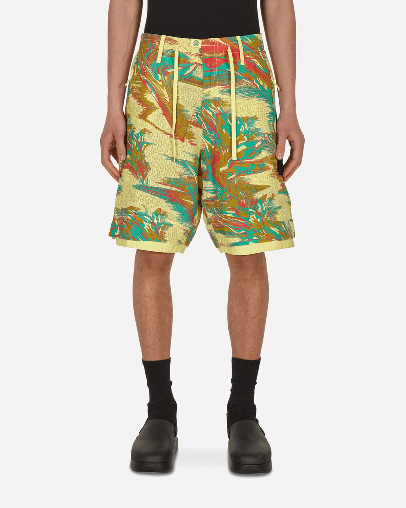 Shortsit Stone Island Abstract Print Shorts Keltainen | 7619L0227 V2130