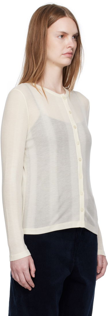 Villapaita A.P.C. A.P.C. Lorie Button Cardigan Beige | LYAAW-F22331, 1