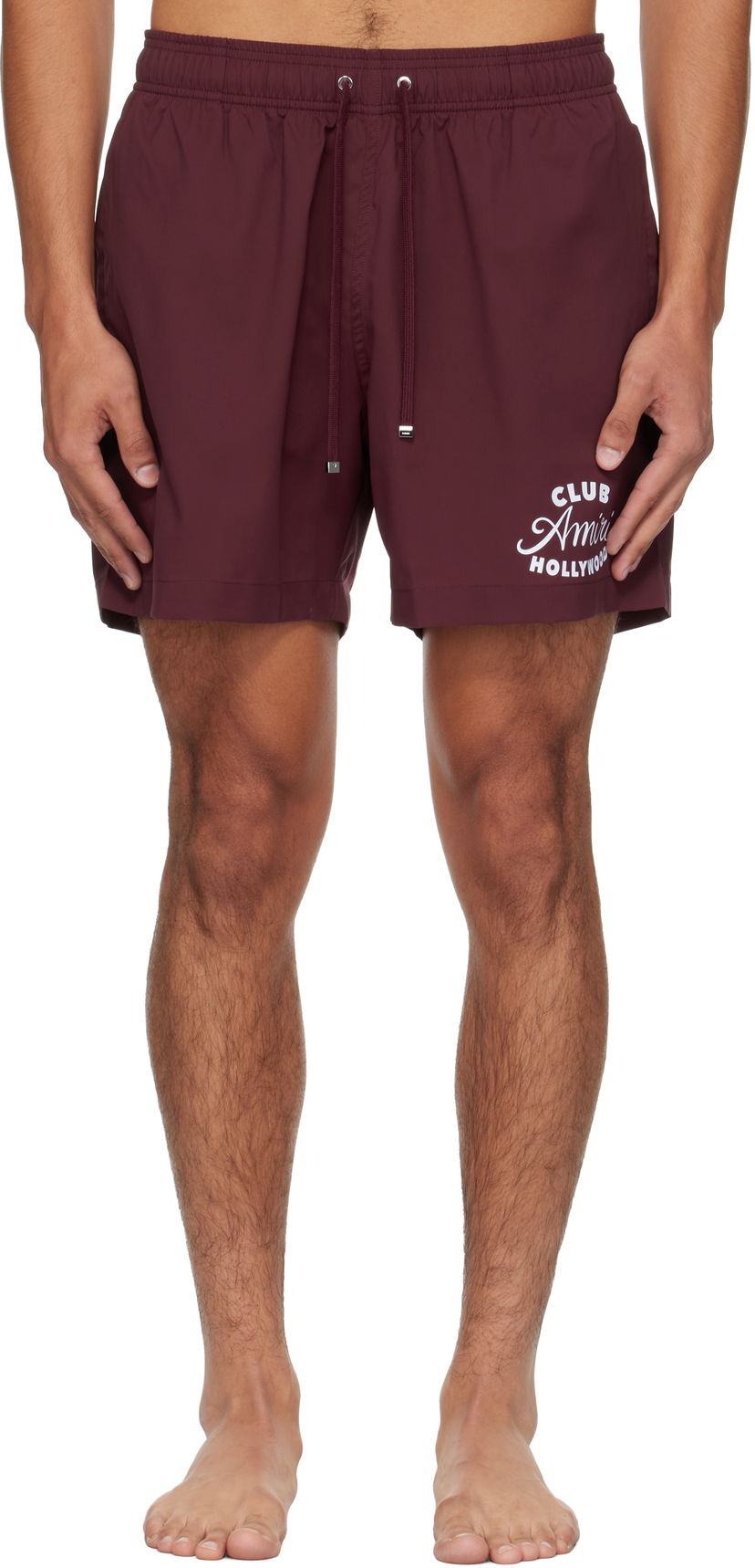 Shortsit AMIRI AMIRI 'Club Amiri' Swim Shorts Burgundia | AMSWTK1045