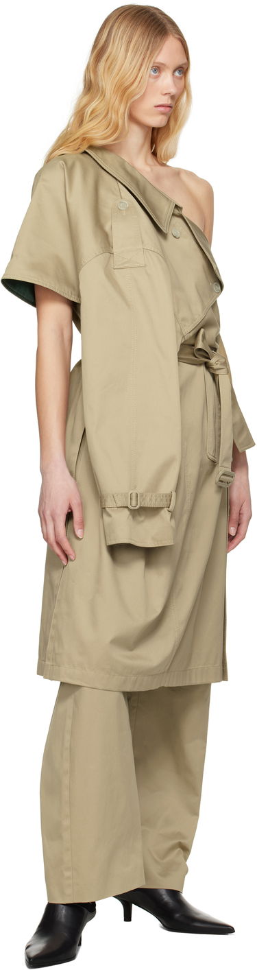 Trenssitakki Maison Margiela MM6 Maison Margiela Dual Wear Cotton Twill Trench Coat Beige | S52AH0080 M35368, 3