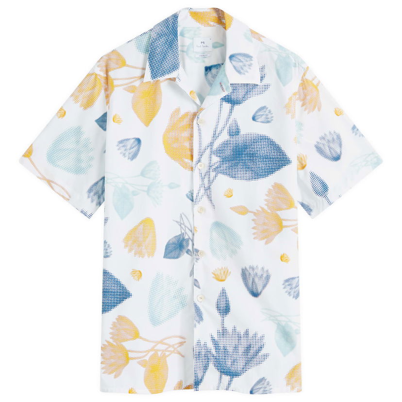Paita Paul Smith Paul Smith Pixilated Flower Print Shirt Valkoinen | M2R-695U-P22278-01