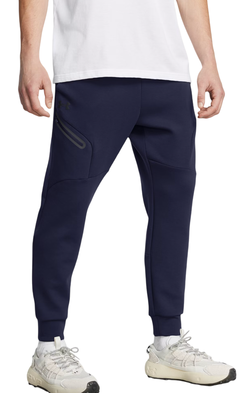 Verryttelyhousut Under Armour Unstoppable Fleece Joggers Tummansininen | 1389353-410