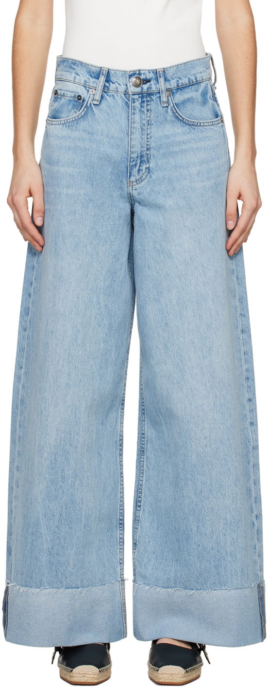Jeans rag & bone Rag & Bone Sofie Wide Leg Jeans Sininen | WDD24S2993BOMA