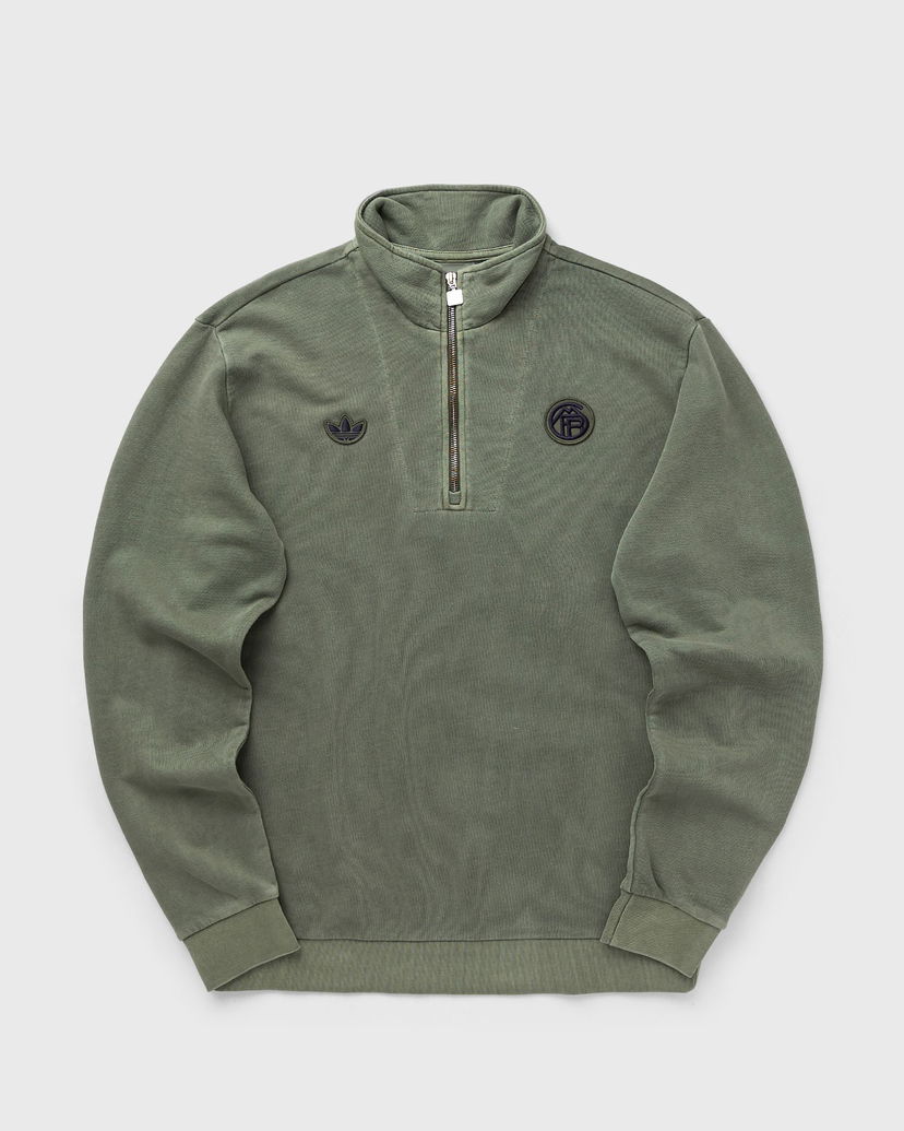 Huppari adidas Originals FC Bayern Icon Half-Zip Sweatshirt Vihreä | JN0113