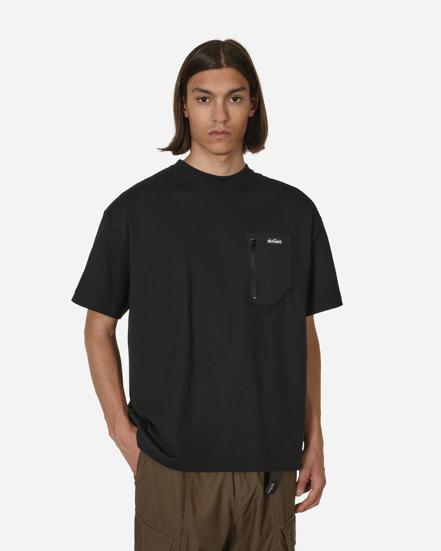 T-paita Wild things Camp Pocket T-Shirt Musta | WT231-012 BLACK, 0