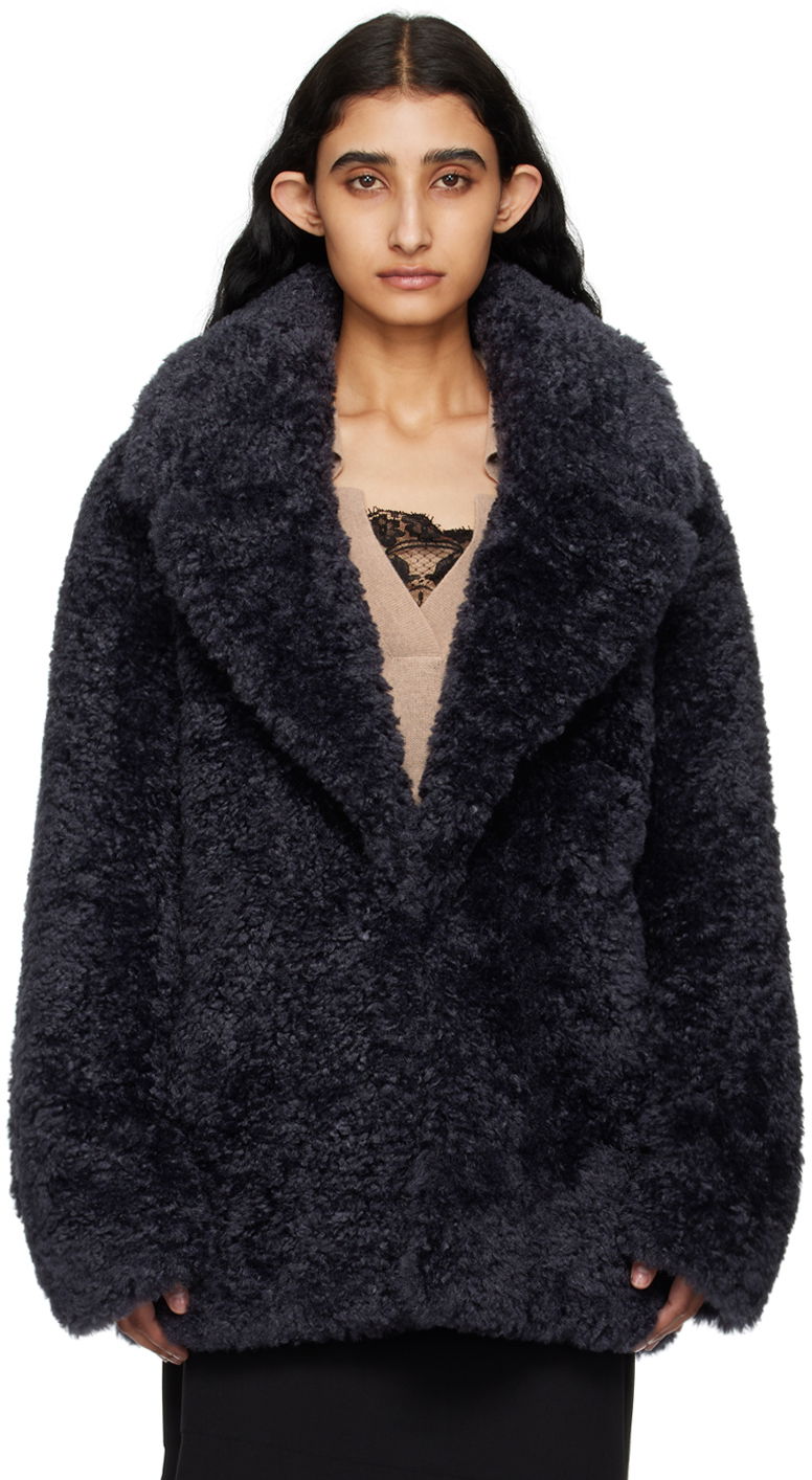 Takit Stella McCartney Stella McCartney Short Faux-Shearling Jacket Musta | 6800883EU901