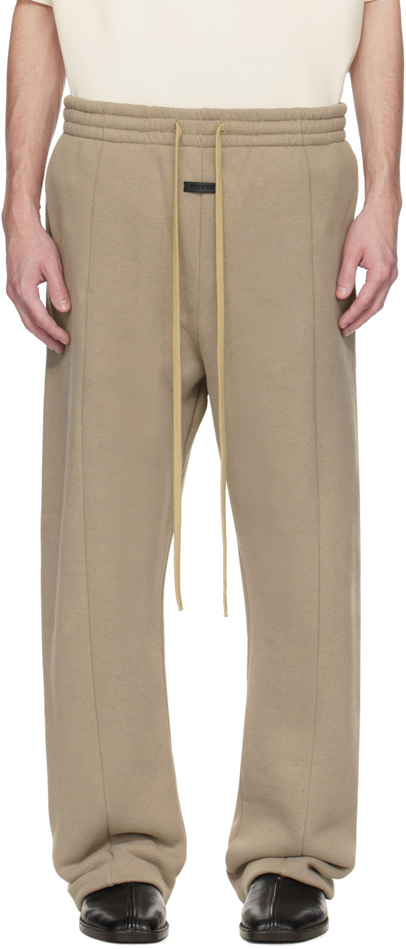 Verryttelyhousut Fear of God Fear of God Fleece Relaxed Sweatpants Beige | FGE240-419CCF