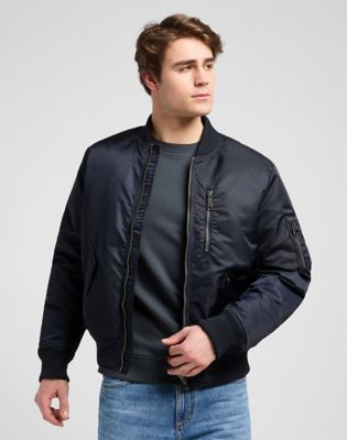 Bomber-takki Lee Relaxed Bomber Jacket Tummansininen | 112371314, 0
