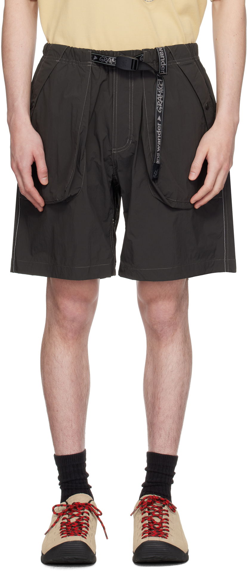 Shortsit and wander Gramicci Edition Brushed Nylon Shorts Vihreä | GUP5-S3002-M