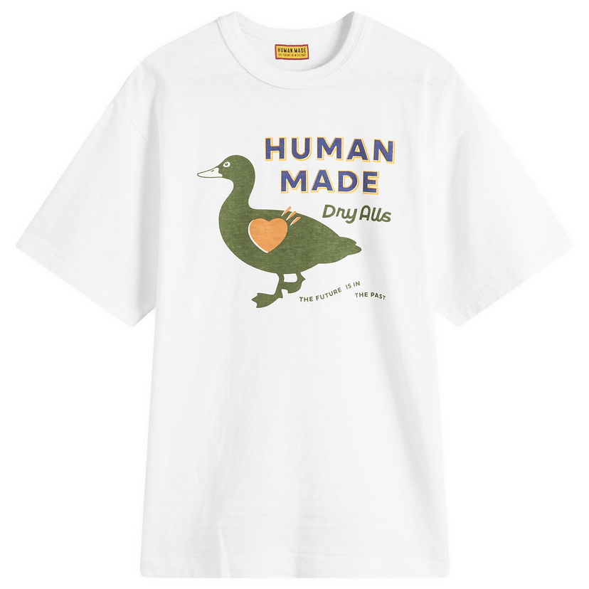 T-paita Human Made Duck Dry Alls Graphic T-Shirt, Size Large Valkoinen | HM29TE012-WHT