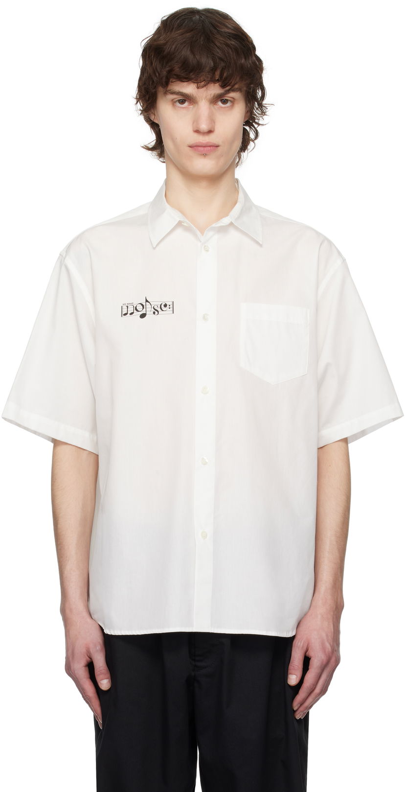 Paita UNDERCOVER UNDERCOVER Short Sleeve Button-Up Shirt Valkoinen | UP1E4403